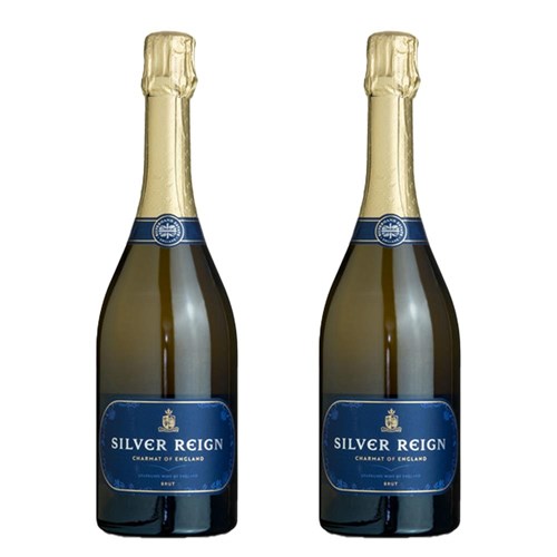 Silver Reign Brut English Sparkling 75cl Duo Gift Set